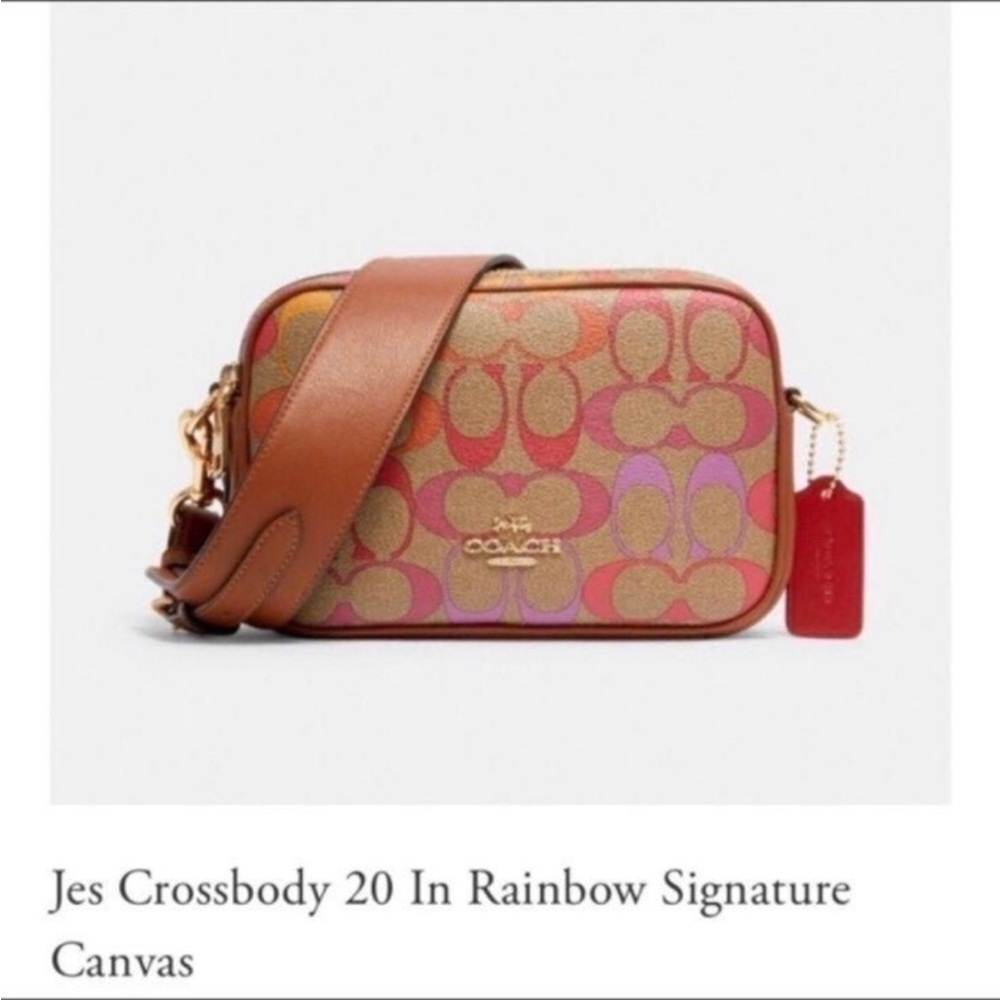 New Coach Jes 20 Rainbow Crossbody